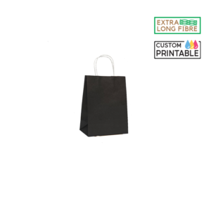 140 black paper bag image