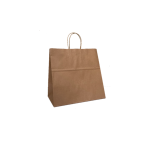 50PCS Brown Paper Bags Brown Handle Uber 305W*180G*305Hmm