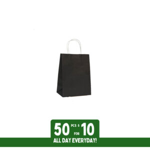 black paper bags mini