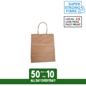 brown mini gift paper bags