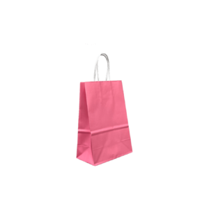 pink paper bags