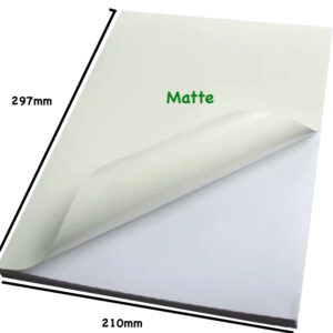 A4 waterproof sticker self-adhesive sticker paper matte with info